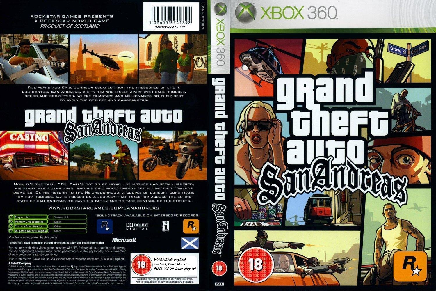 Cuper Games: Códigos, Cheats e Dicas Grand Theft Auto San Andreas (Xbox 360)